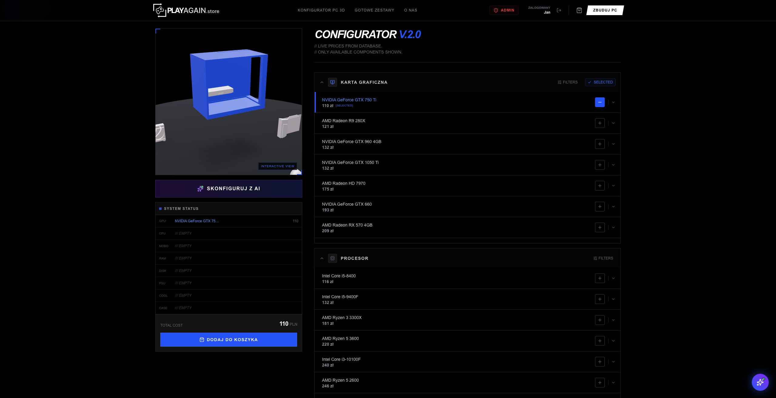 Realizacja projektu: PlayAgain Store - E-commerce / GreenTech